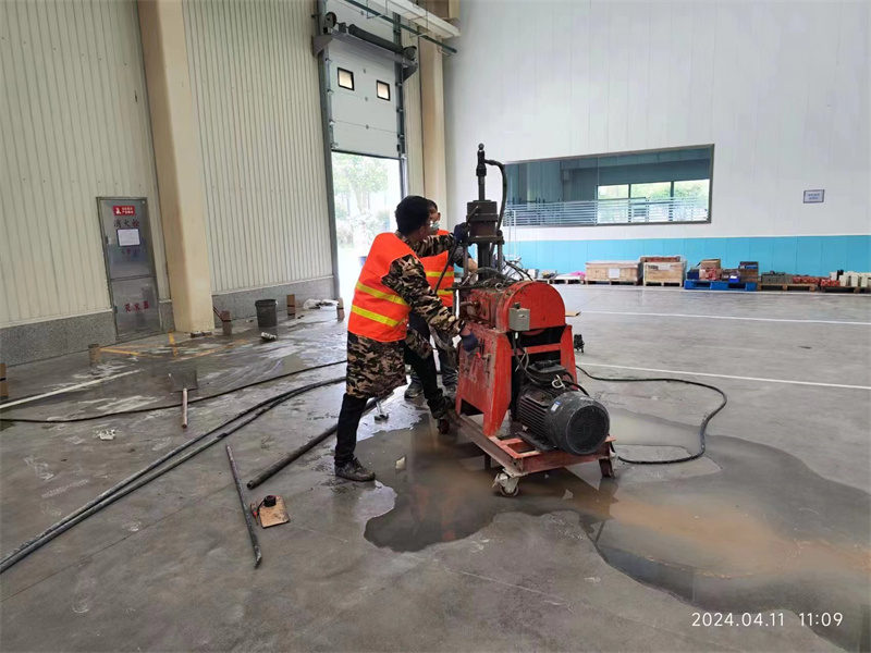 湛河厂房地面下沉塌陷注浆加固施工